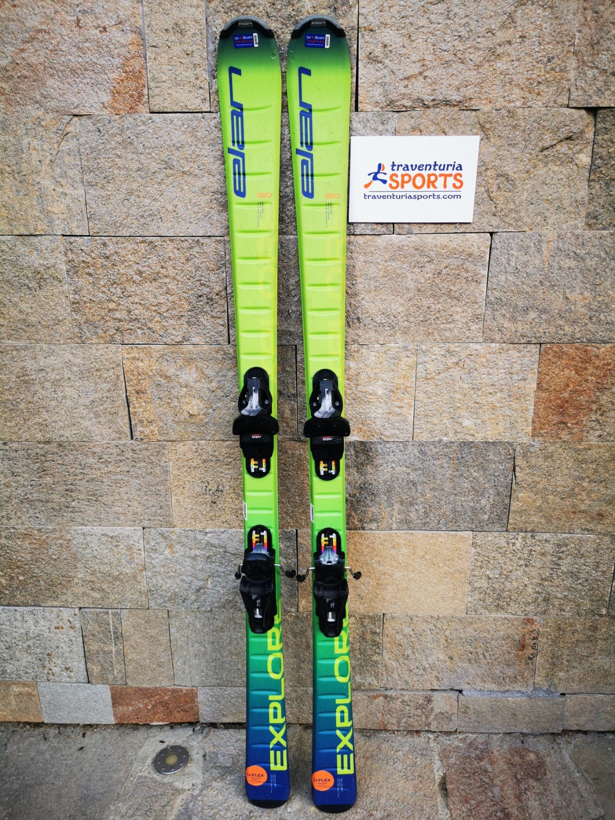 Elan Explore Pro 150cm  Ski + Elan 7.5 Bindings Adventure Winter Sport