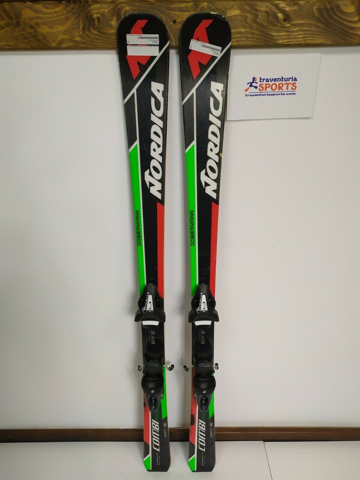 Nordica Dobermann Combi Pro S 140 cm Ski + NEUE Tyrolia SX 10 Bindungen BSL