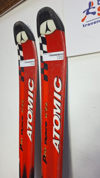 Atomic Pro Race 6'22 130 cm Skier + Salomon 7 Bindungen Wintersport Schneespaß
