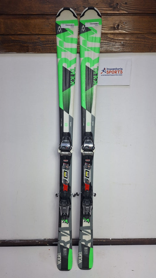Volkl RTM 156 cm Ski + Marker 10 Bindings Fun Snow Winter Sport Piste