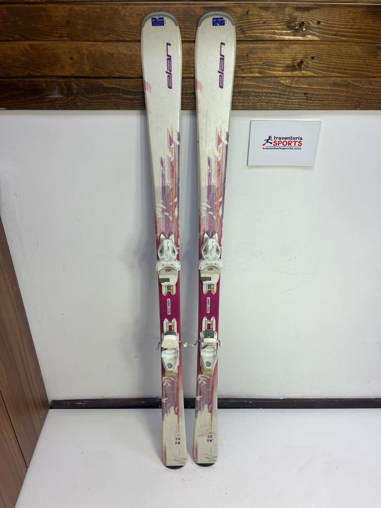 Elan Snow White  158cm  Ski + Elan EL 7.5 Bindings Winter Sport Fun
