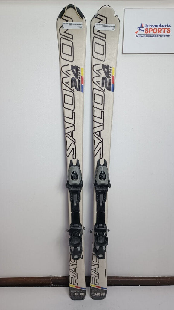 salomon 24h sport ski Salomon 24 HRS 130 cm Ski + Salomon 4.5 Bindings Winter Sport Adventur – Traventuria Sports