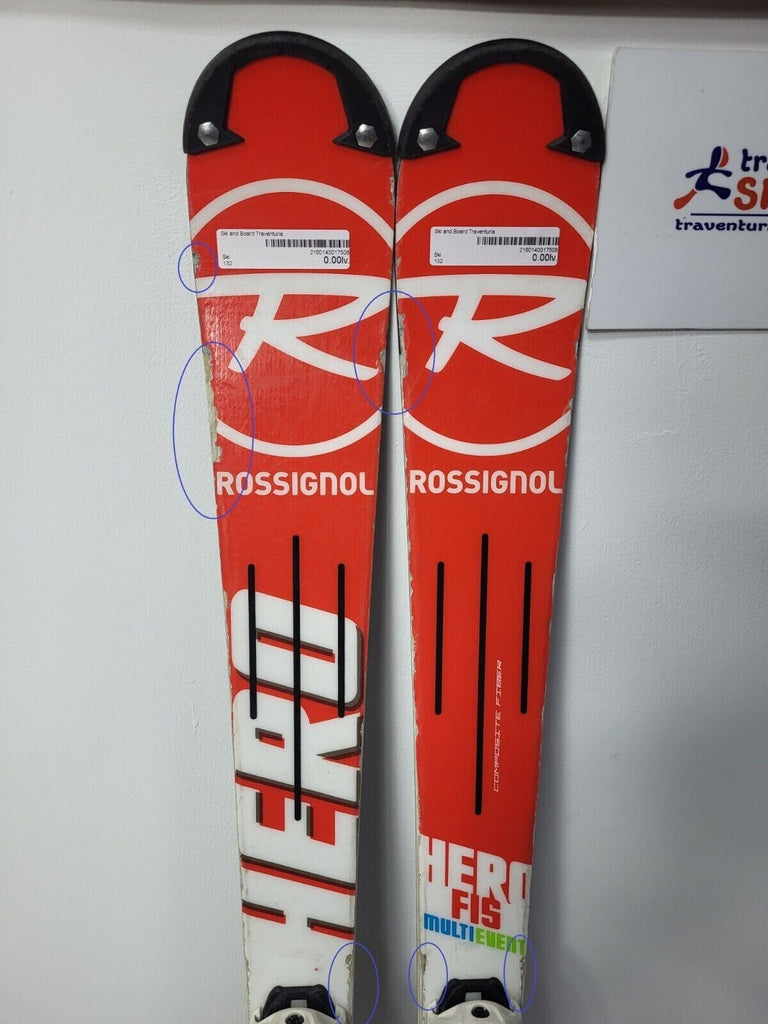 Rossignol Hero FIS F9 132 cm Ski + Marker 7 Bindings Winter Fun