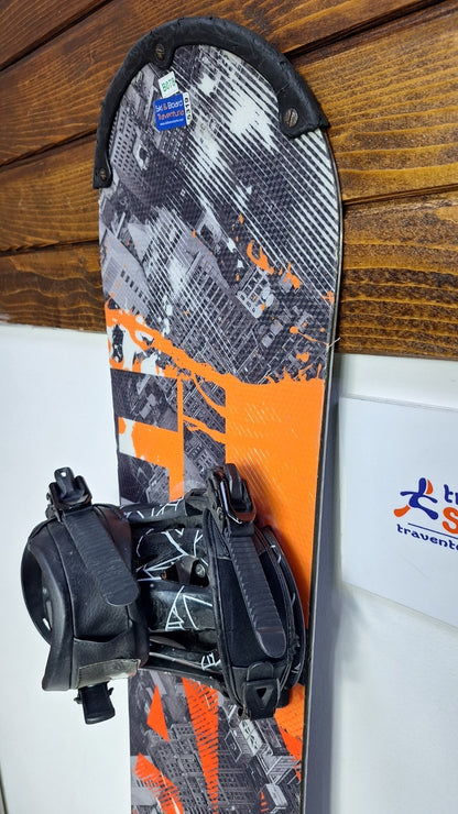 Snowboard Elan Rs Rocker 125 cm + Attacchi HEAD Rental S Sport Divertimento Invernale