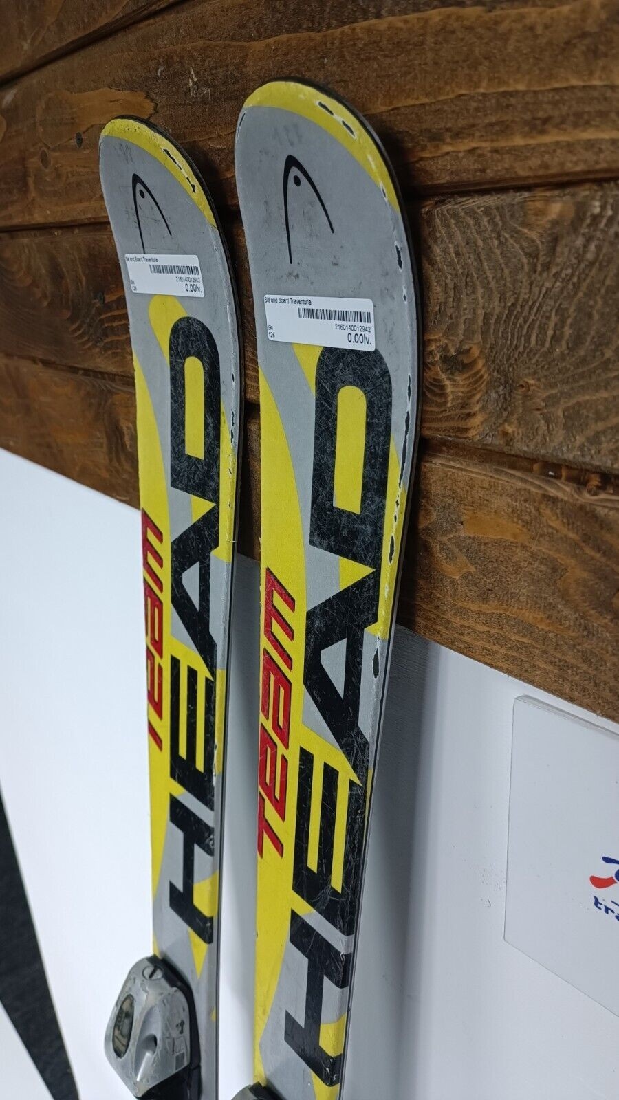 HEAD Team Racer 126 cm Ski + Fischer 4.5 Bindings Winter Sport Snow Outdoor Fun