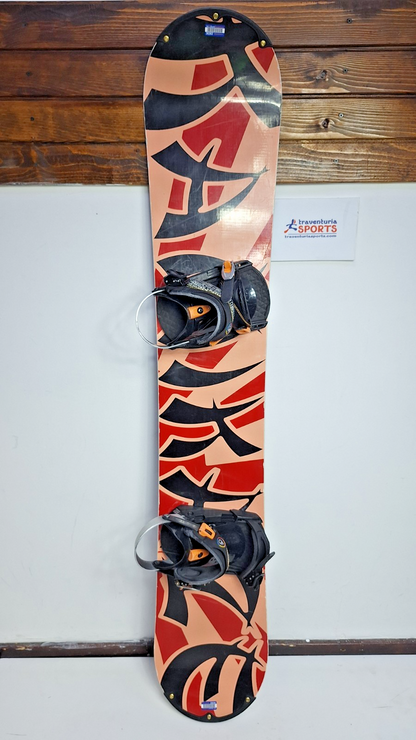 Heli Kamikaze 167 cm Snowboard + HEAD Rental L  Bindings Winter Snow Adventure