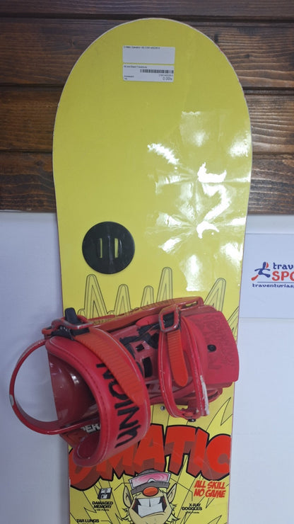 O-Matic Sweet 160 cm Snowboard + Union M Bindings Winter Sport Snow Fun