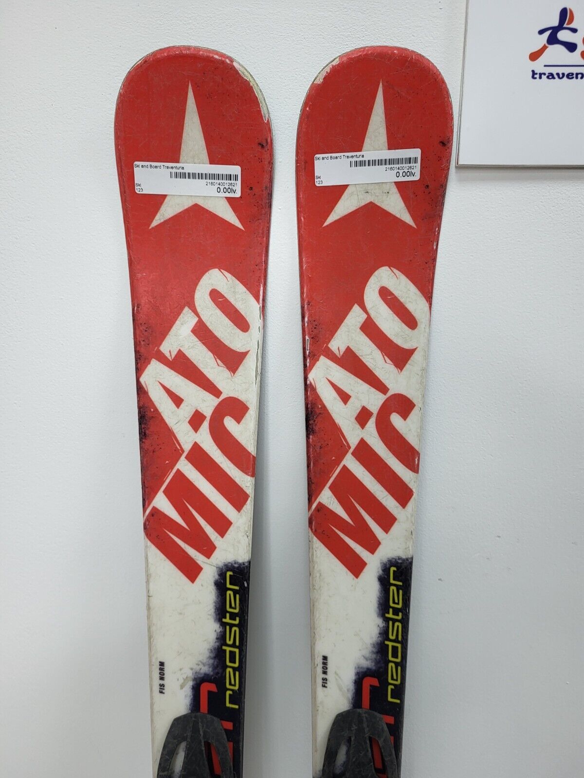 Atomic Redster XT 123cm Ski + Atomic 7.5 Bindungen Wintersport
