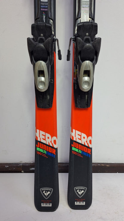 Sci Rossignol Hero J 150 cm + attacchi Elan ESP 7.5 Divertimento invernale Sport sulla neve