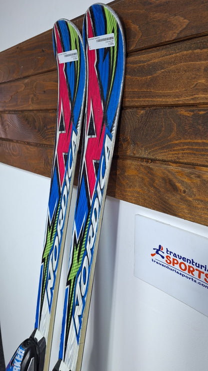 Nordica Dobermann J GS 170 cm Skis + Marker 12 Bindings Winter Fun Snow