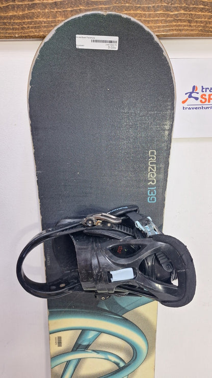Burton Cruzer 139 cm Snowboard + Speedfit M Bindungen Winter-Schneeabenteuer-Spaß