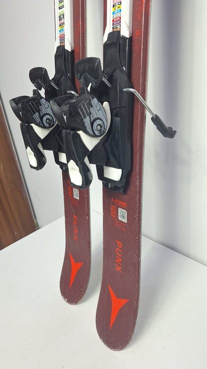 Atomic Punx Twin-Tip Ski 120 cm + Atomic 4.5 Bindungen Wintersport Schnee