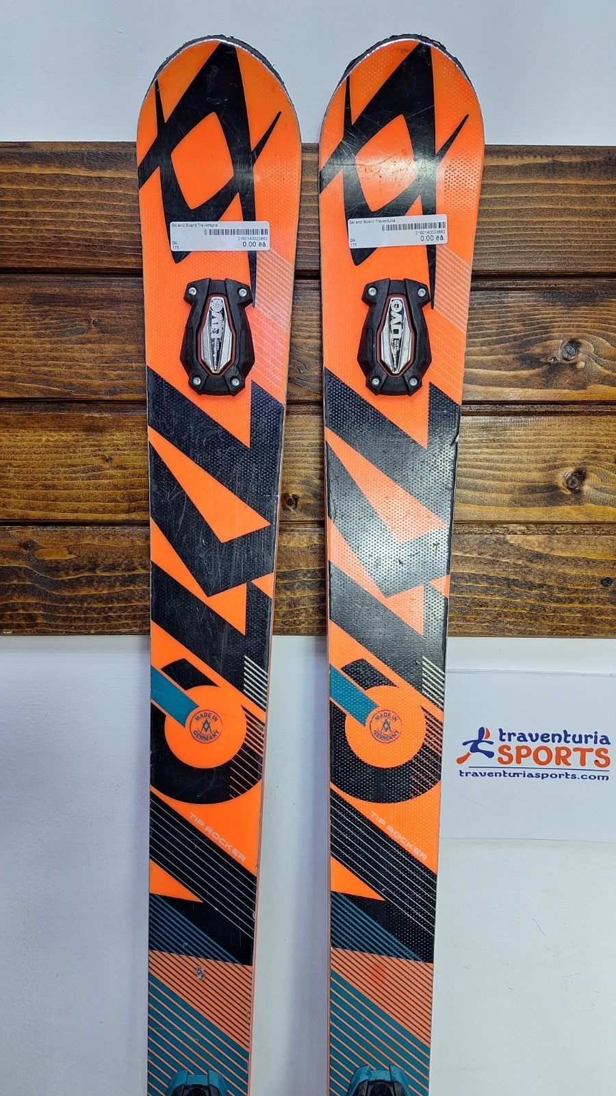 Volkl Racetiger Speedwall GS 175cm Ski + Marker 12 Bindings Snow Winter Sport