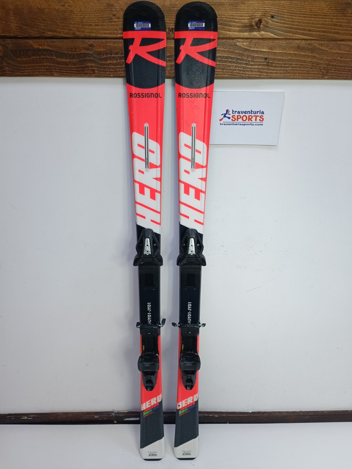 Sci Rossignol Hero J 150 cm + attacchi Elan ESR 10 Divertimento invernale Sport sulla neve