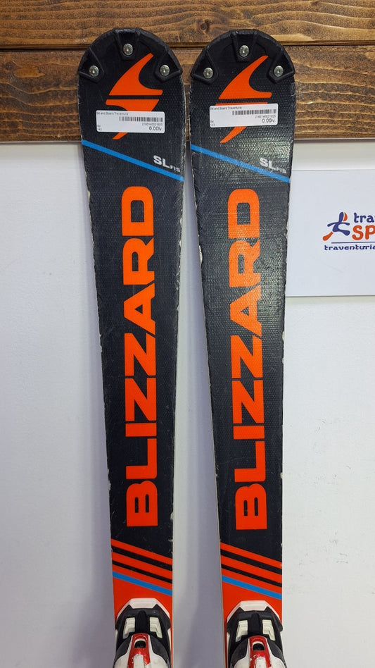 Blizzard SL FIS Ti 143 cm Ski + Marker 10 Bindungen Wintersport Schnee