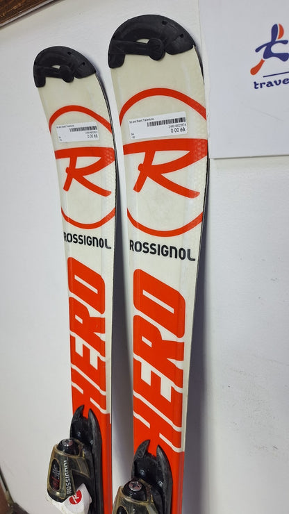 Rossignol Hero JR 130 cm Ski + Rossignol 7 Bindungen Wintersport Schnee