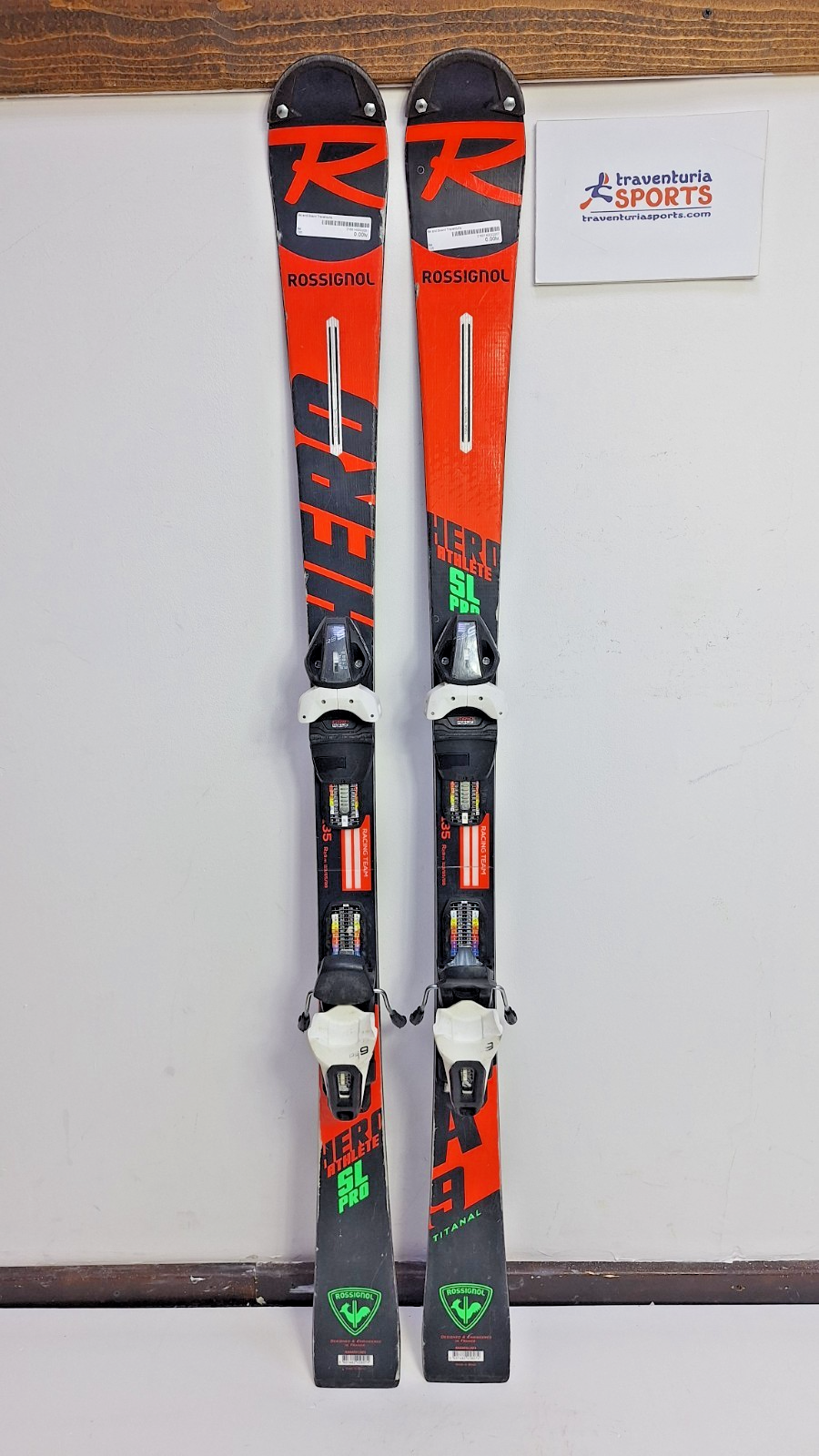 Rossignol Hero Athlete SL Pro 135 cm Ski + Fischer RS9 Bindings