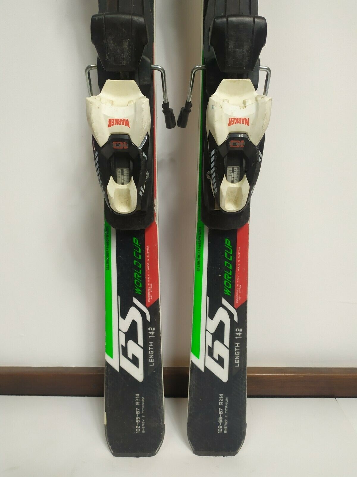 Nordica Dobermann GS J WC 142 cm Sci + Attacchi Marker Race 10 Sport Divertimento Invernale
