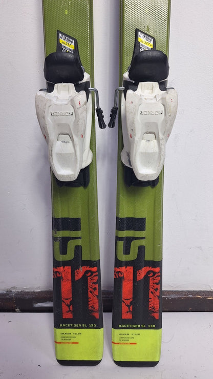 Ski Völkl Racetiger 11 SL 130 cm + fixations Marker 7 - sport d'hiver neige et loisirs