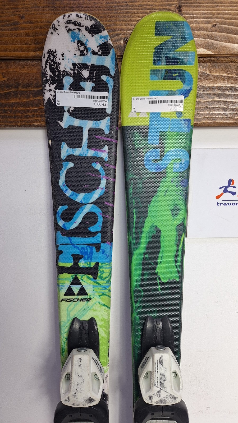 Fischer Stunner 121 cm Ski + Fisher 4.5 Bindings Winter Sports Fun Adventure