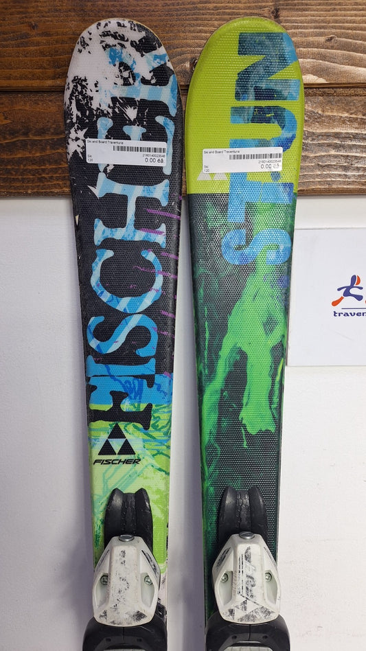 Fischer Stunner 121 cm Ski + Fisher 4.5 Bindings Winter Sports Fun Adventure