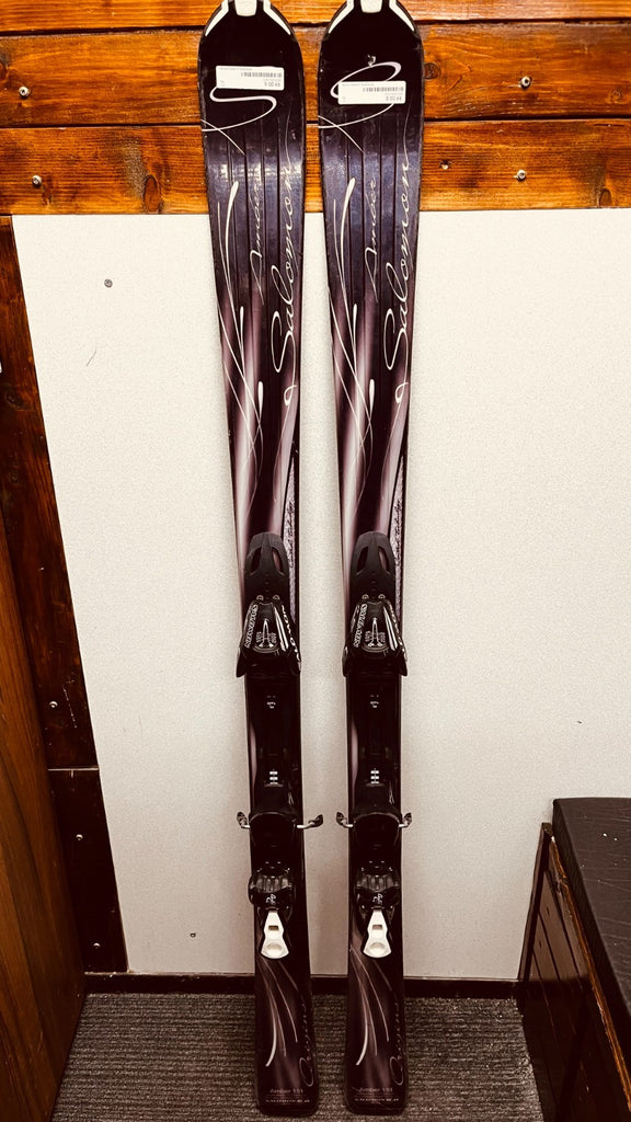 Salomon Amber 151 cm Ski + Salomon 9 Bindings Winter Fun Snow Sports – Traventuria Sports