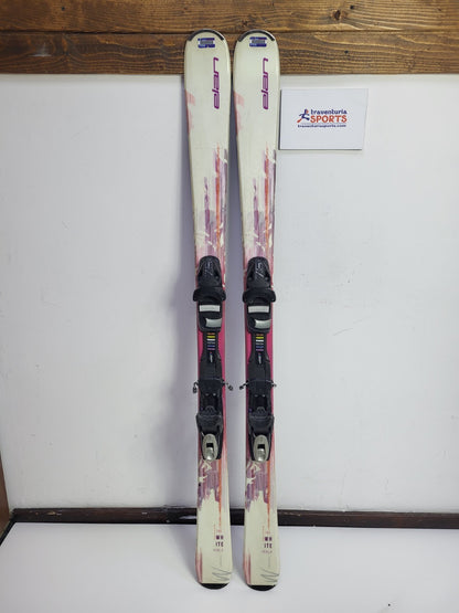 Sci Elan Snow White 146 cm + attacchi Elan ESP7.5 Divertimento invernale