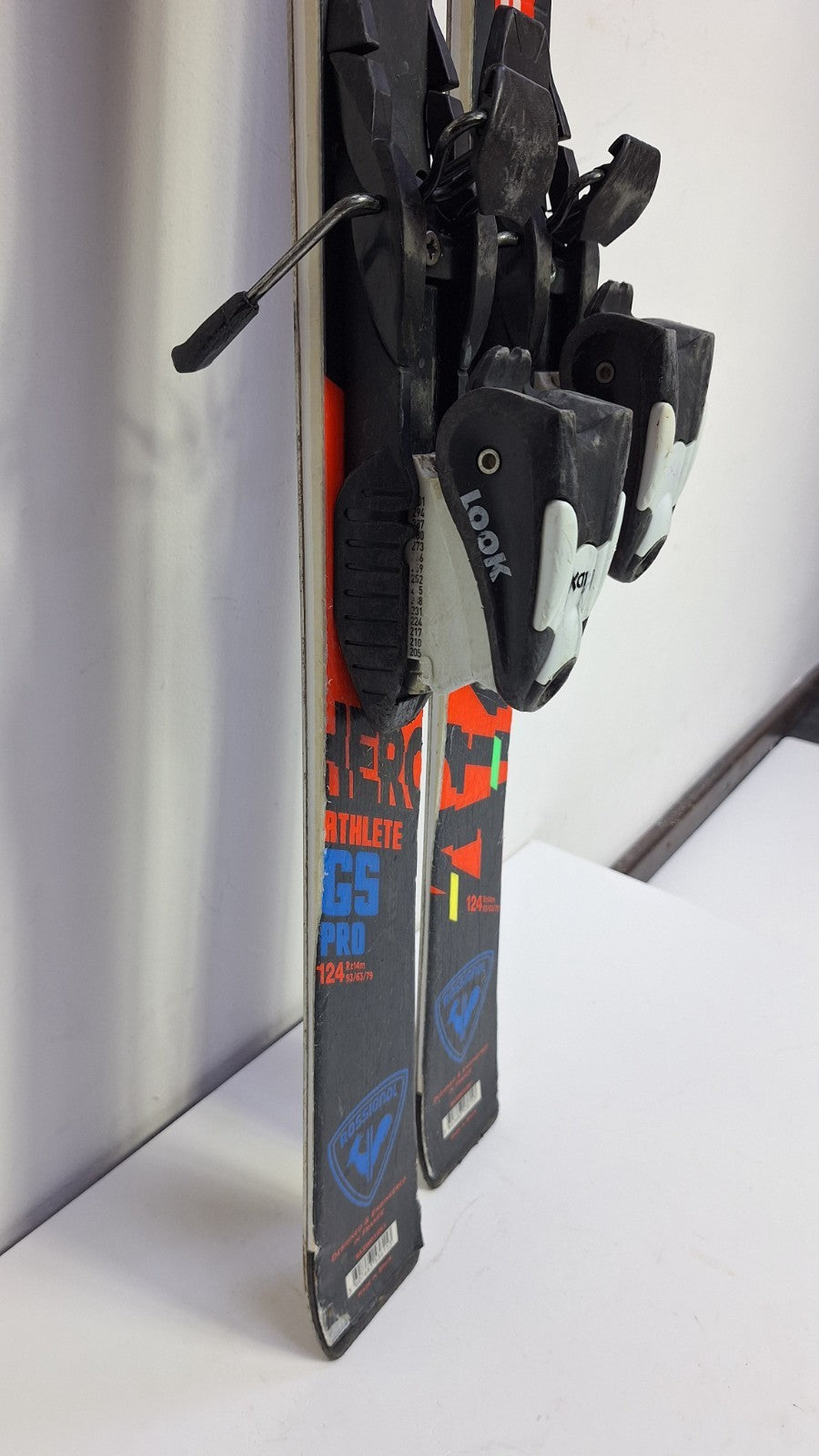 Rossignol Hero Athlete GS Pro 124 cm Ski +  Look 4.5 Bindings Winter Fun Snow