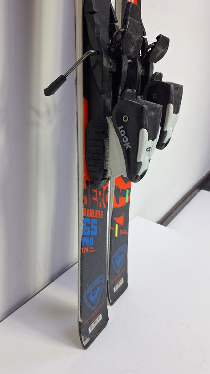 Rossignol Hero Athlete GS Pro 124 cm Ski +  Look 4.5 Bindings Winter Fun Snow