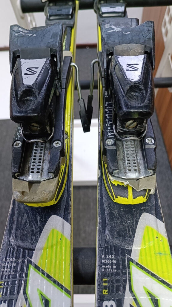 salomon downhill wc skis Fischer RC4 WC GS 133 cm Ski + Salomon 9.5 Bindings Winter Sports –  Traventuria Sports