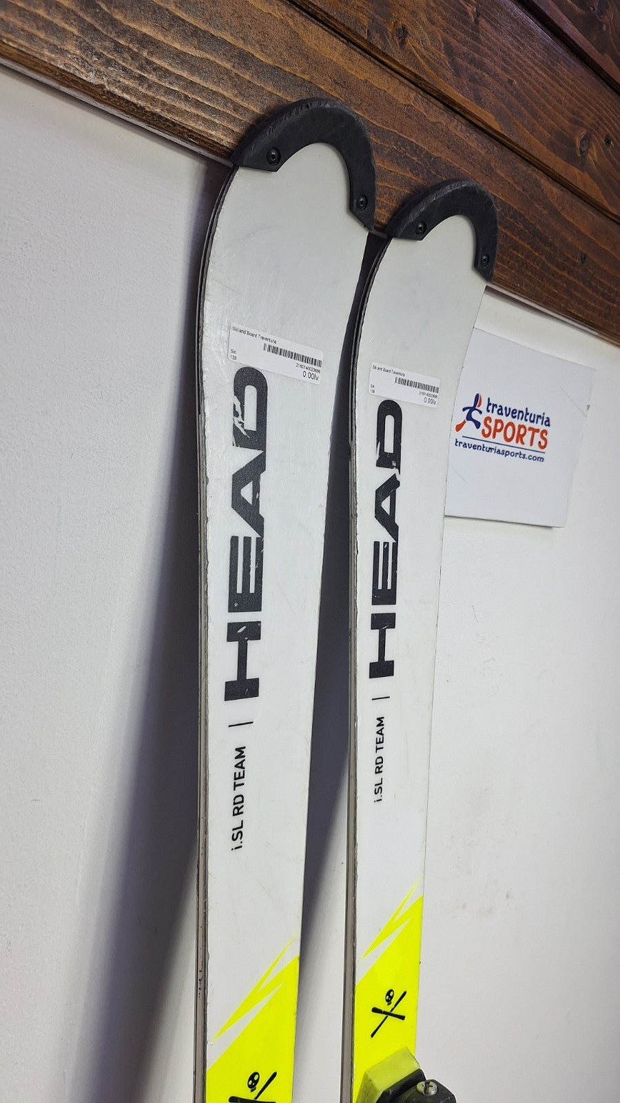 HEAD WC Rebels i.SL RD Team 138cm Ski + Fischer 7.5 Bindings Winter Sport