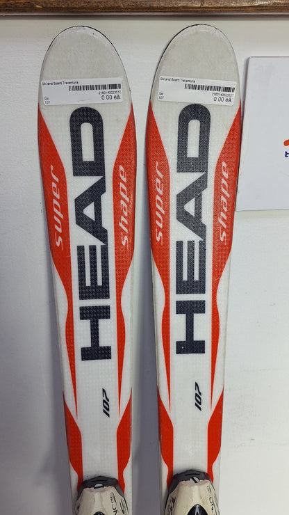 HEAD Super Shape 107cm Ski + TecnoPro 4.5 Bindings Fun Snow Winter Sport