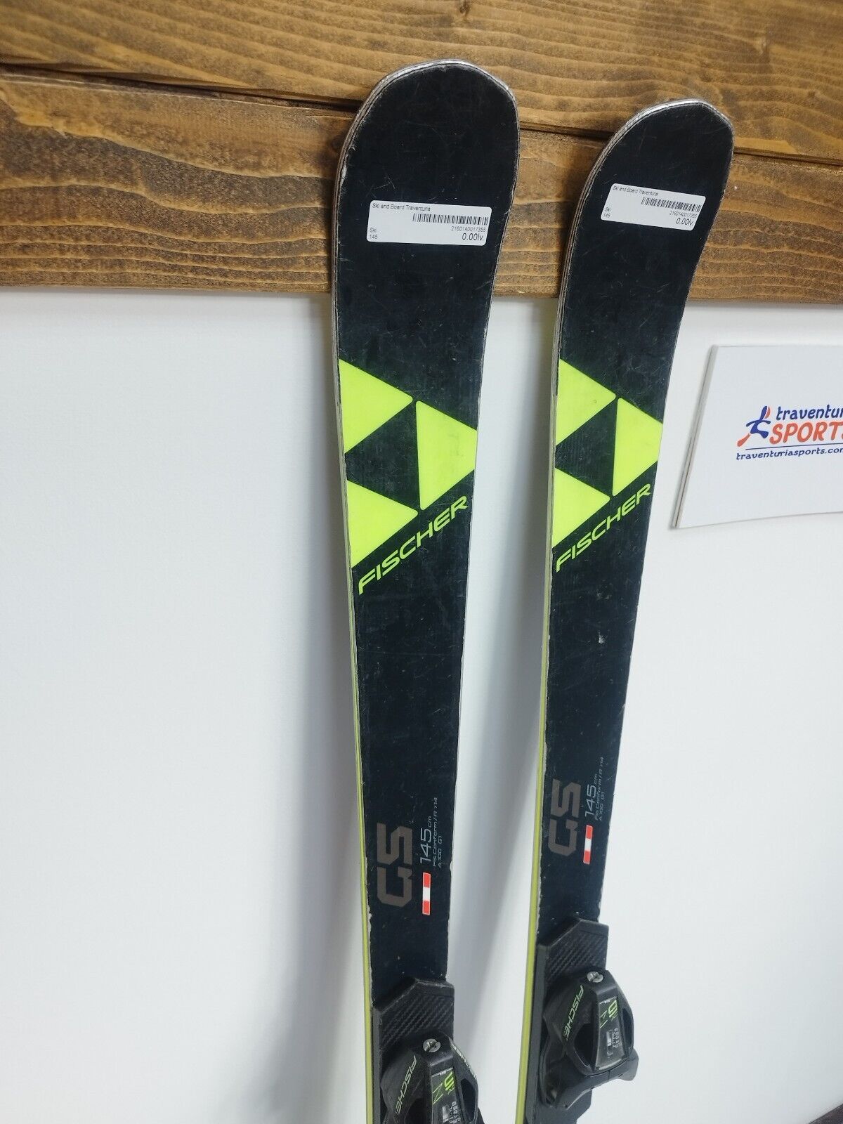Fischer RC4 GS FIS 145 cm Ski + Fischer 9 Bindungen Wintersport Abfahrtsspaß