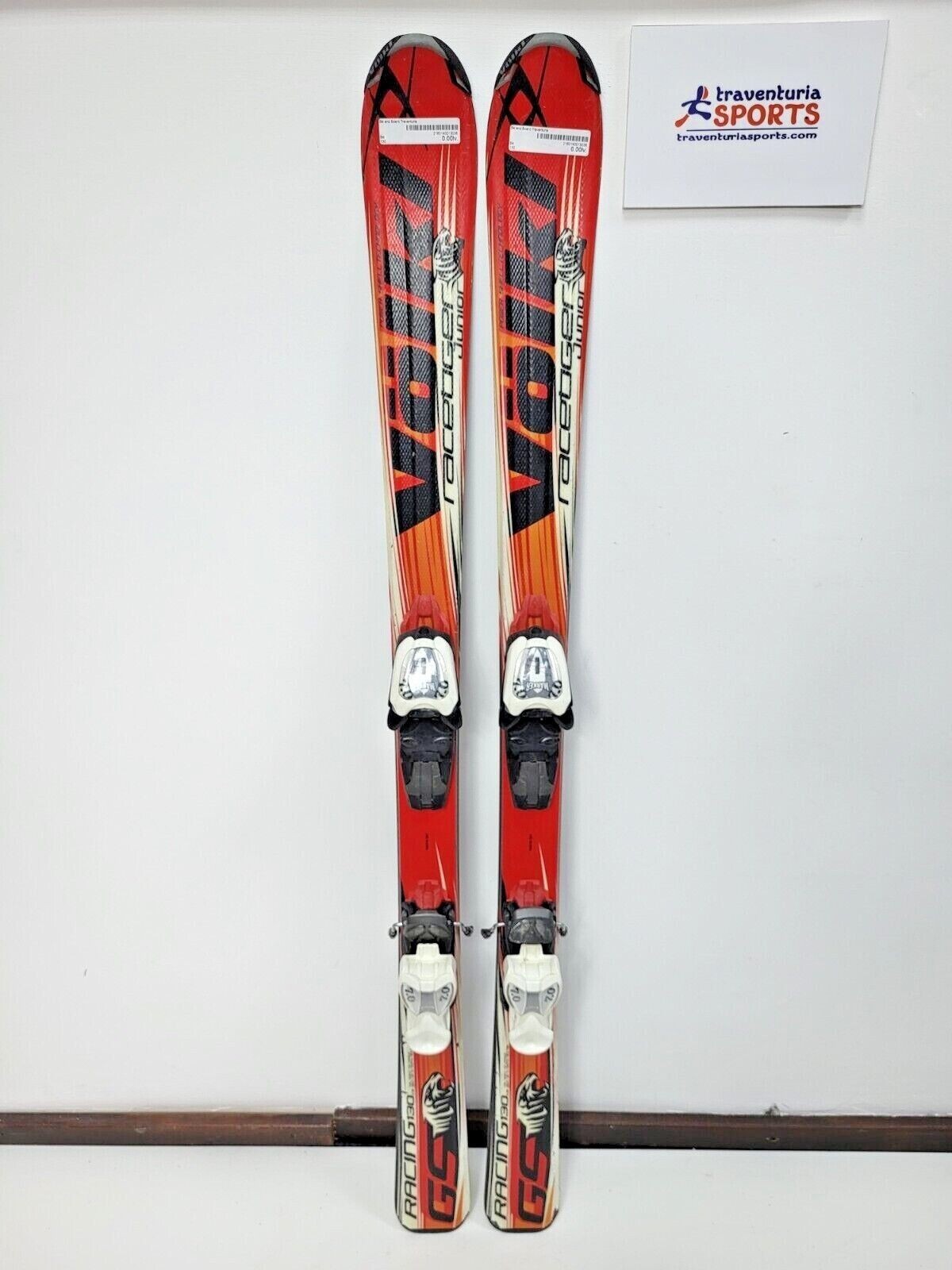 Völkl Racetiger GS R JR 130 cm Ski + Marker 7 Bindungen Wintersport Schneespaß