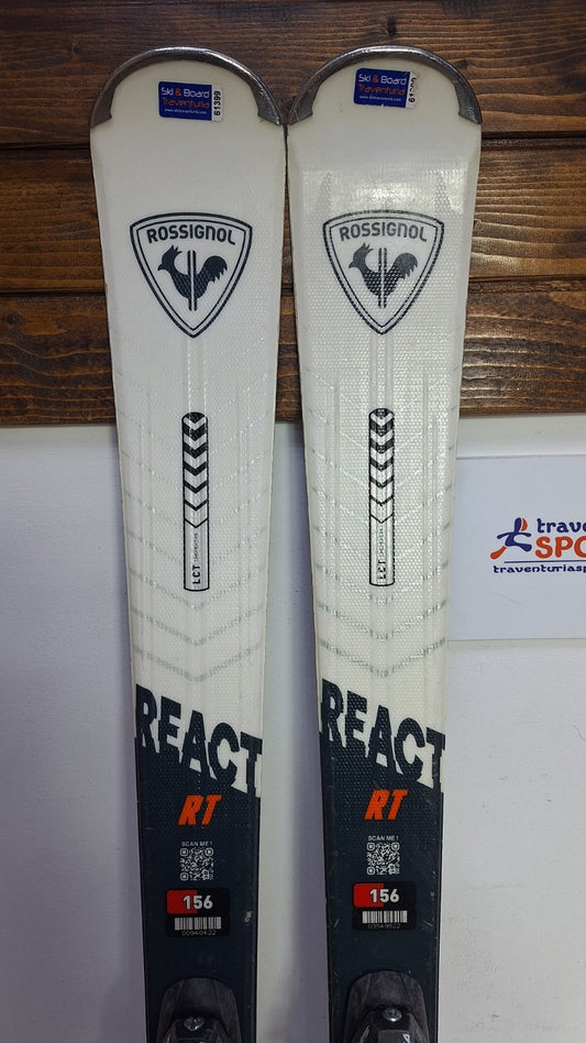 Rossignol React RT Carbon 156 cm Ski + Elan ESR 10 Bindings Winter Adventure