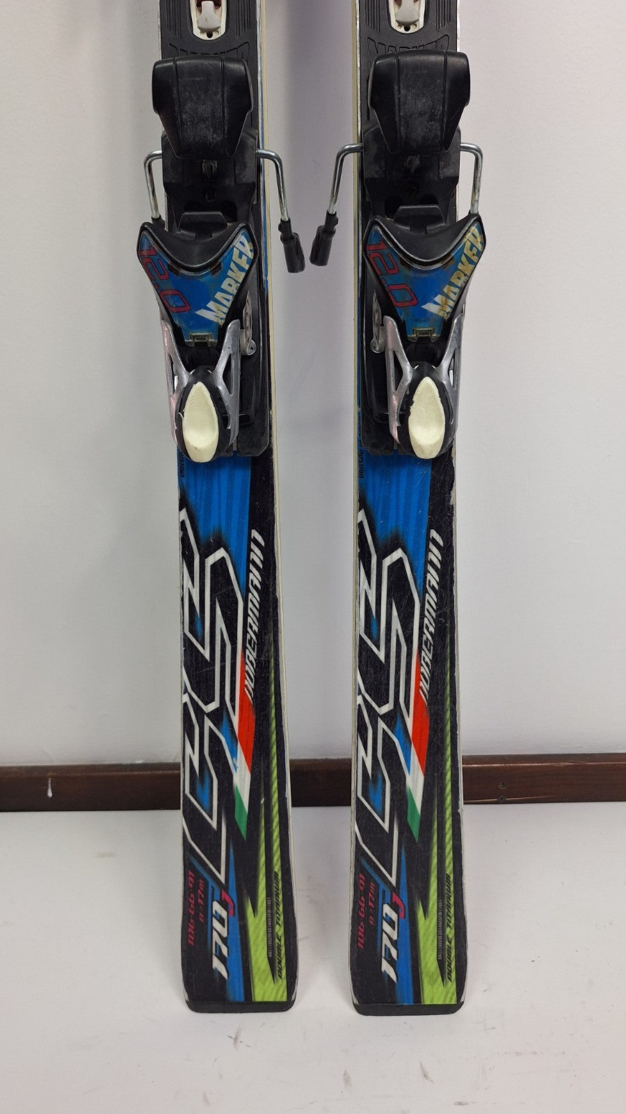 Nordica Dobermann J GS 170 cm Skis + Marker 12 Bindings Winter Fun Snow