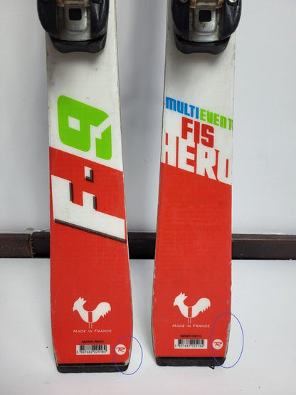 Rossignol Hero FIS 132 cm Ski + Fixations Look 7 Plaisir hivernal