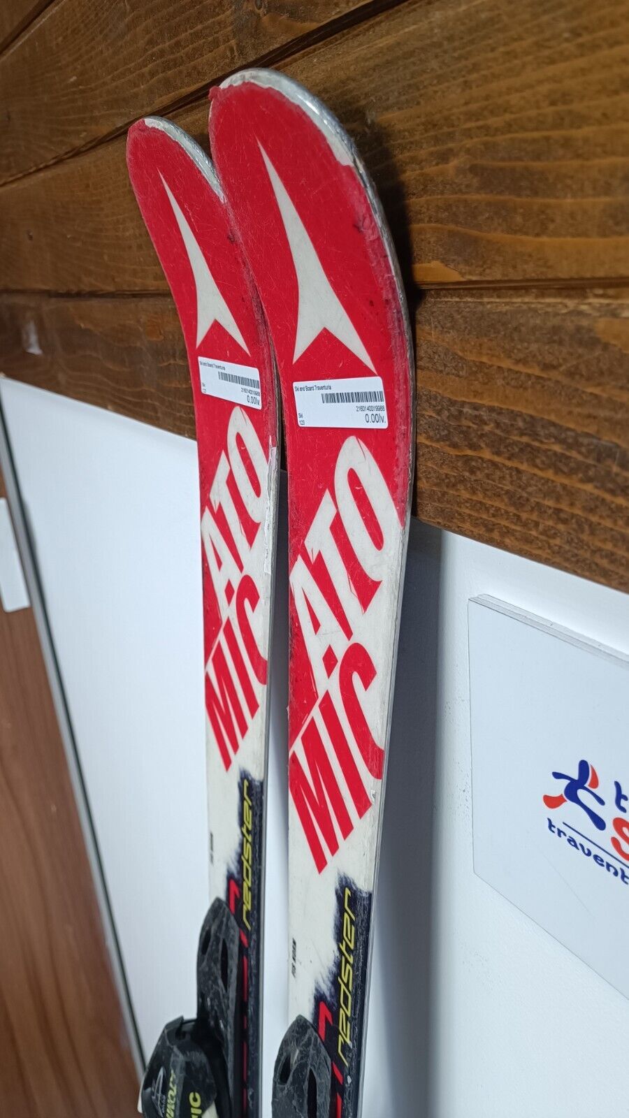 Atomic Redster XT 123cm Ski + Atomic 7.5 Bindungen Wintersport