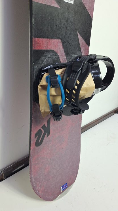 K2 Rental  EST.87  155W cm Snowboard + Brand New K2 M Bindings  Winter Snow Fun