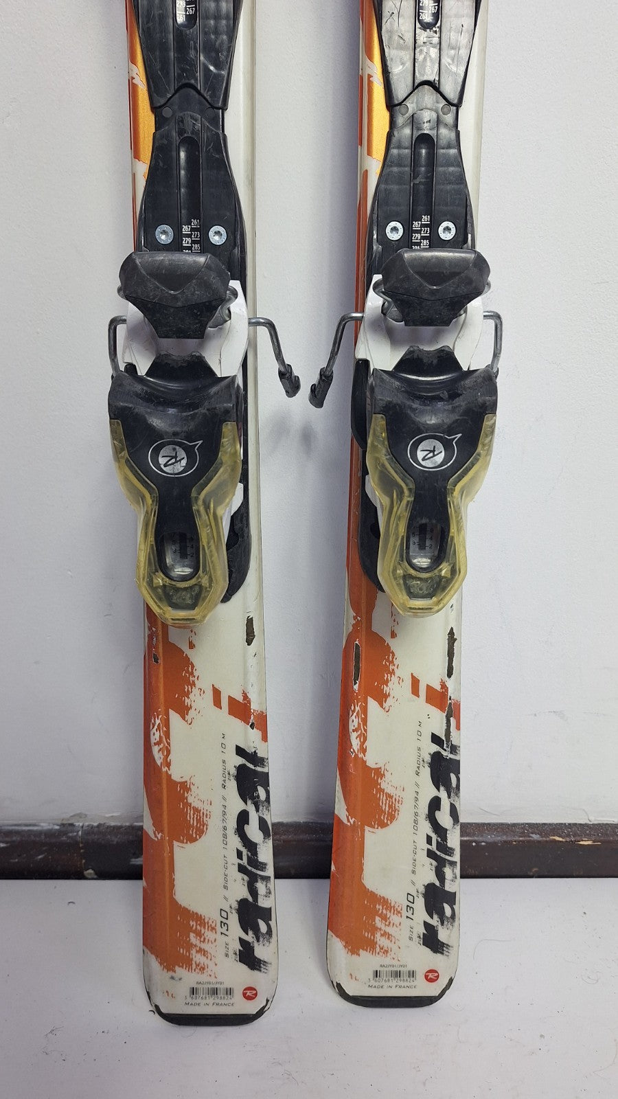 Rossignol Radical 130 cm Ski + Rossignol 7 Bindungen Wintersport Schnee
