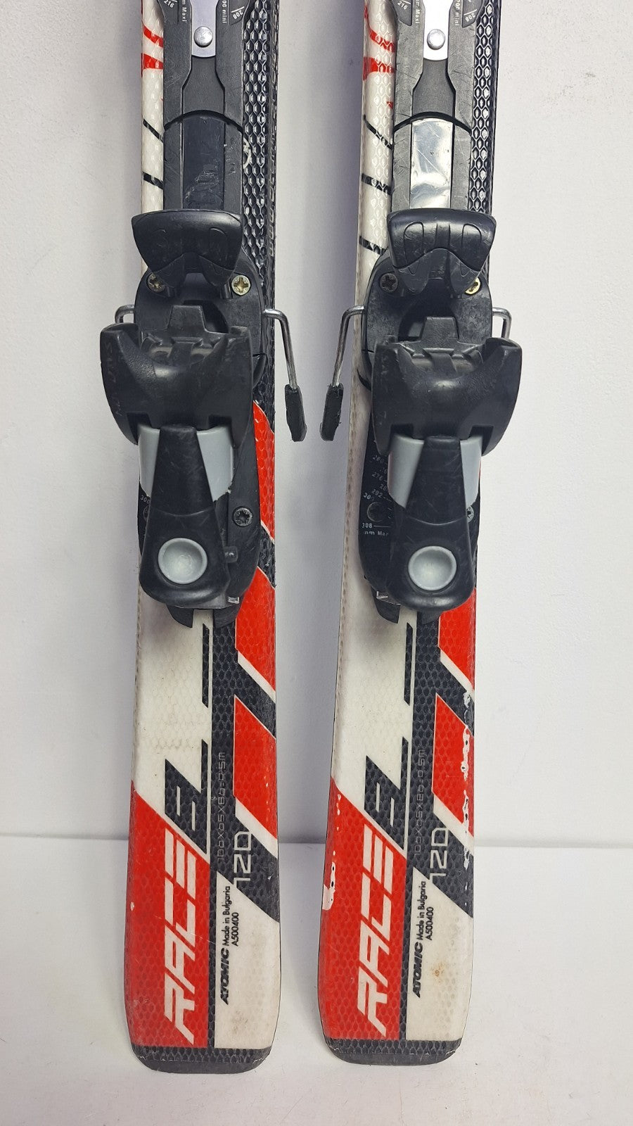Atomic Pro Race 8 120 cm Ski + Salomon 4.5 Bindungen Wintersport Schnee