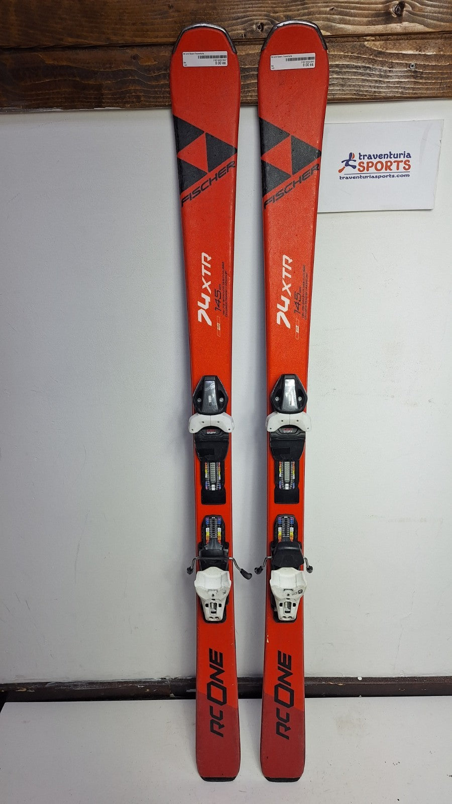 Fischer 74XTR RC One 145 cm Skis + Fischer RS 9 Bindings Winter Fun Snow
