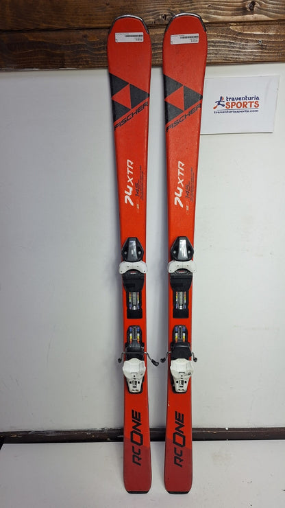 Fischer 74XTR RC One 145 cm Skis + Fischer RS 9 Bindings Winter Fun Snow