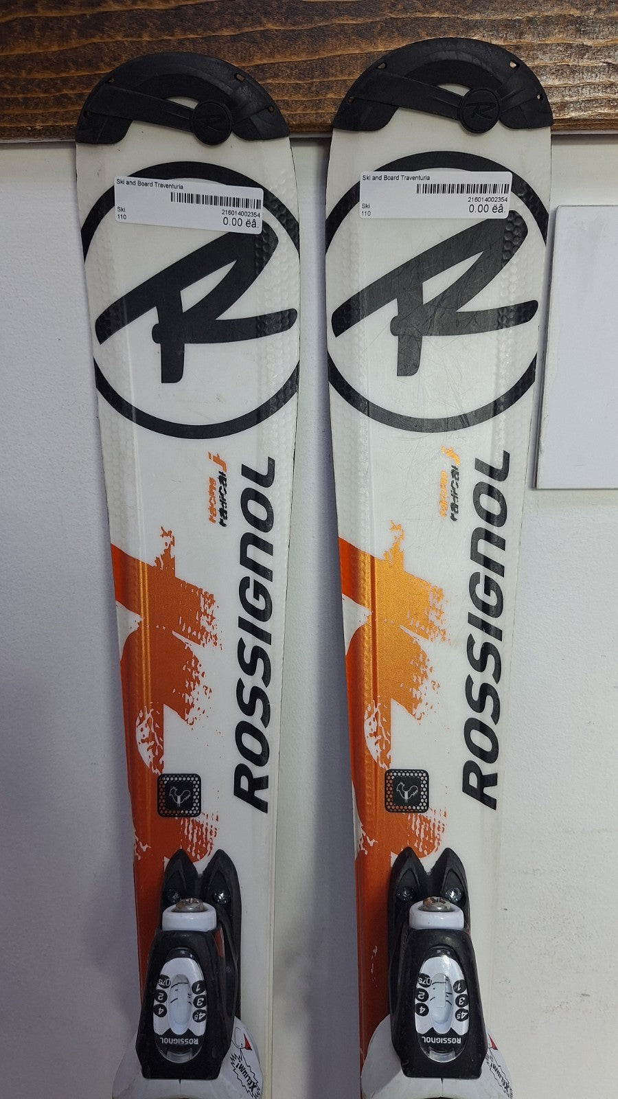 Rossignol Radical 110 cm Ski + Rossignol 4.5 Bindungen Wintersport Schnee