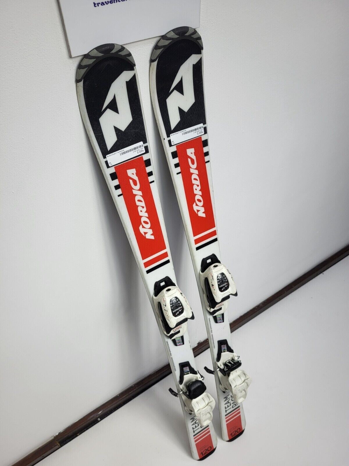 Nordica Team Race 120 cm Ski + Fixations Marker 7 Sport Plaisir hivernal