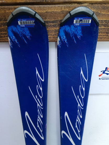 Nordica Little Belle 130 cm Ski + Fixations Elan ESP 7.5 Aventure hivernale Hiver