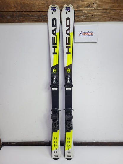 HEAD SupershapeTeam R SLR2 147cm Ski + Elan ESR 10 Bindungen Wintersportspaß