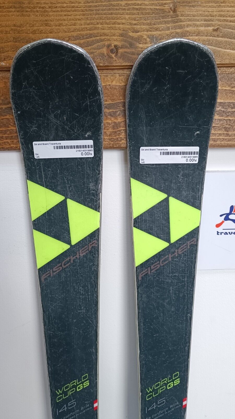 Fischer RC4 GS FIS 145 cm Ski + Fischer 7 Bindungen Wintersport Abfahrtsspaß