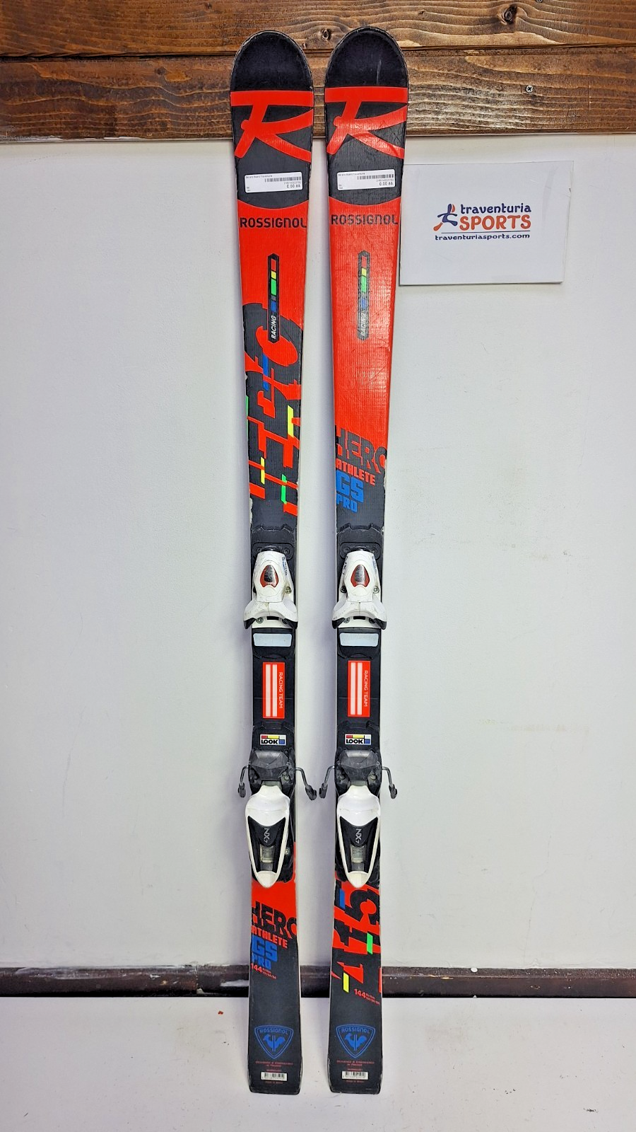 Rossignol Hero Athlete GS Pro 144 cm Ski + Look NX 7 Bindings Winter Sport Snow