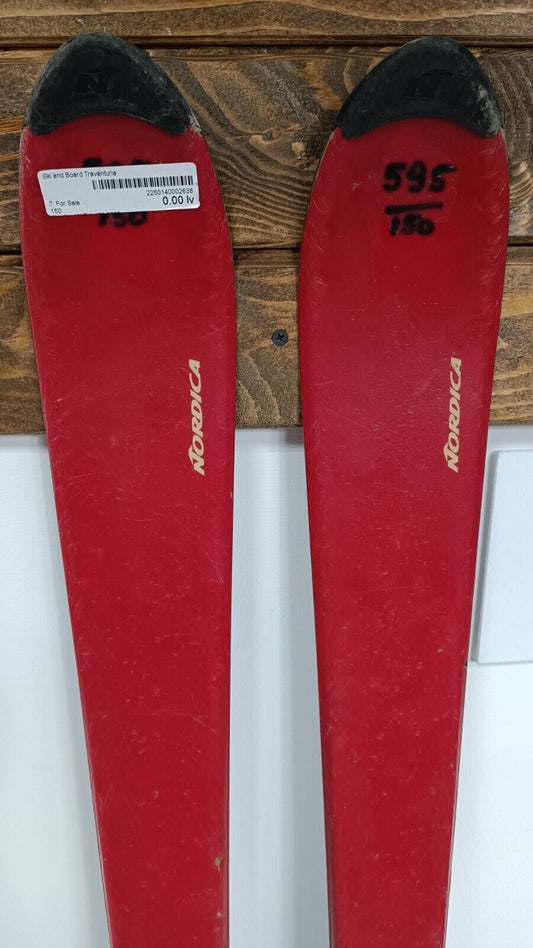 Nordica W 7-1 150 cm Ski + Rossignol 9 Bindings Winter Snow Sport Outdoor